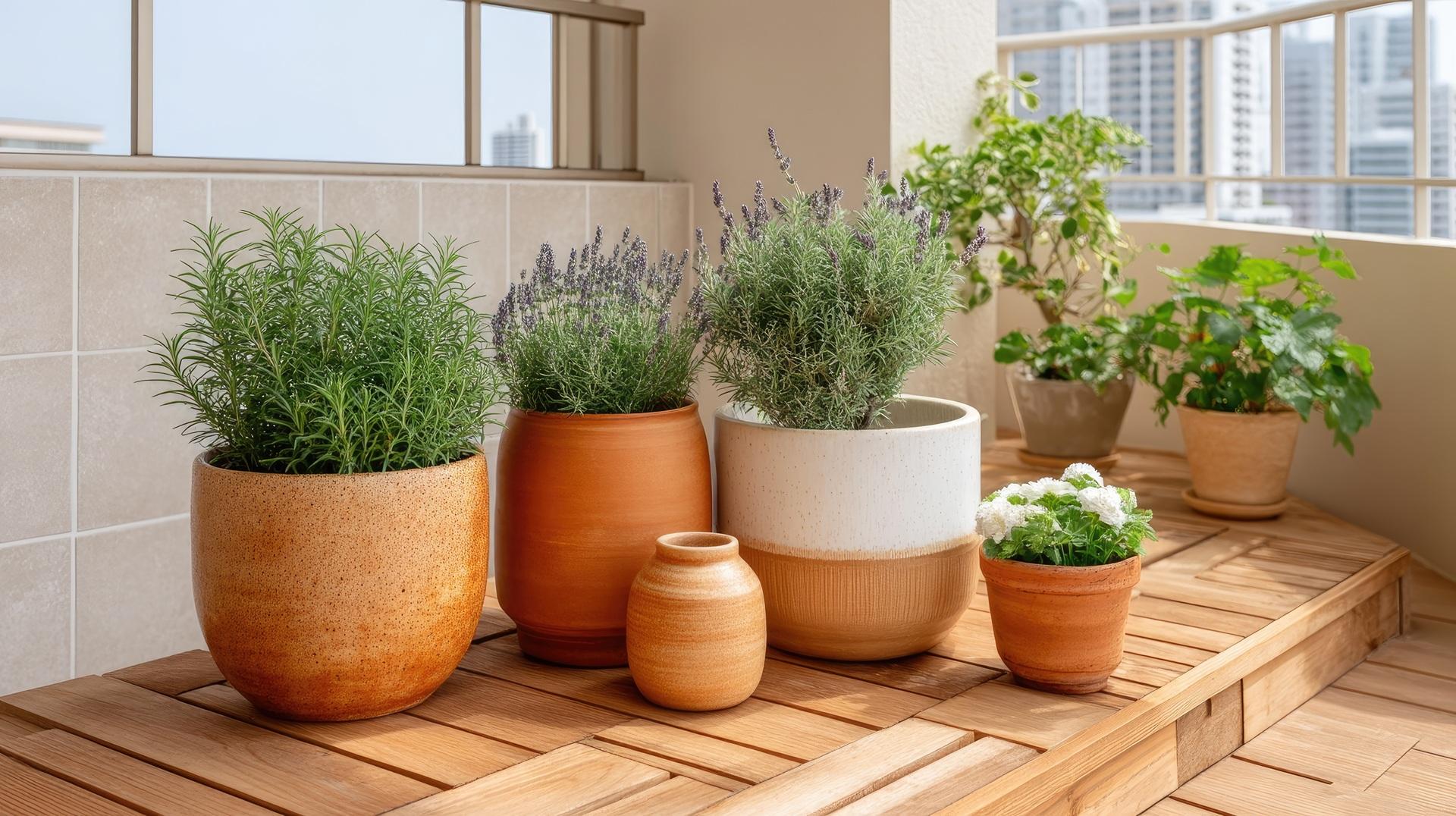 Moderne Terrasse mit großen Kübeln | Drainageschichten richtig anlegen